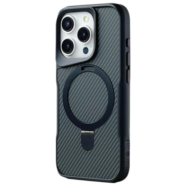 Funda MagSafe 360 ​​de Fibra de Carbono para iPhone 16 -16 Pro - 16 Pro Max - Image 2