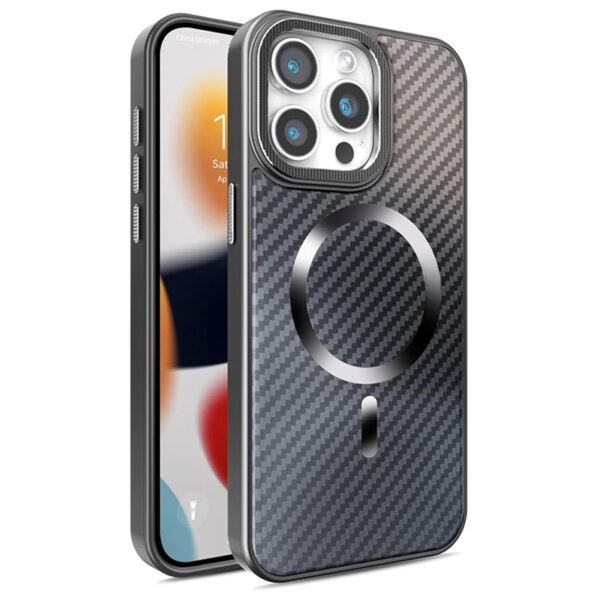 Funda MagSafe de Fibra de Carbono Sell para iPhone 16 - 16 Pro - 16 Pro Max - Image 2