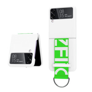 Case de Silicona con correa para Galaxy Z Flip3 Blanco_