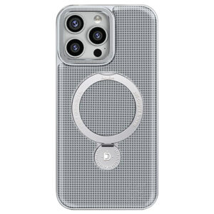 Case de cuero PU con soporte textura de diamante iPhone 16 - 16 Pro - 16 Pro Max