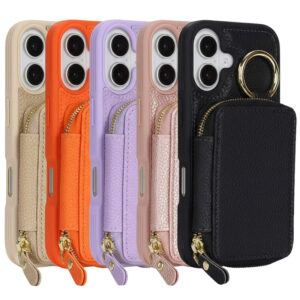 Case estilo cuero para iPhone 16
